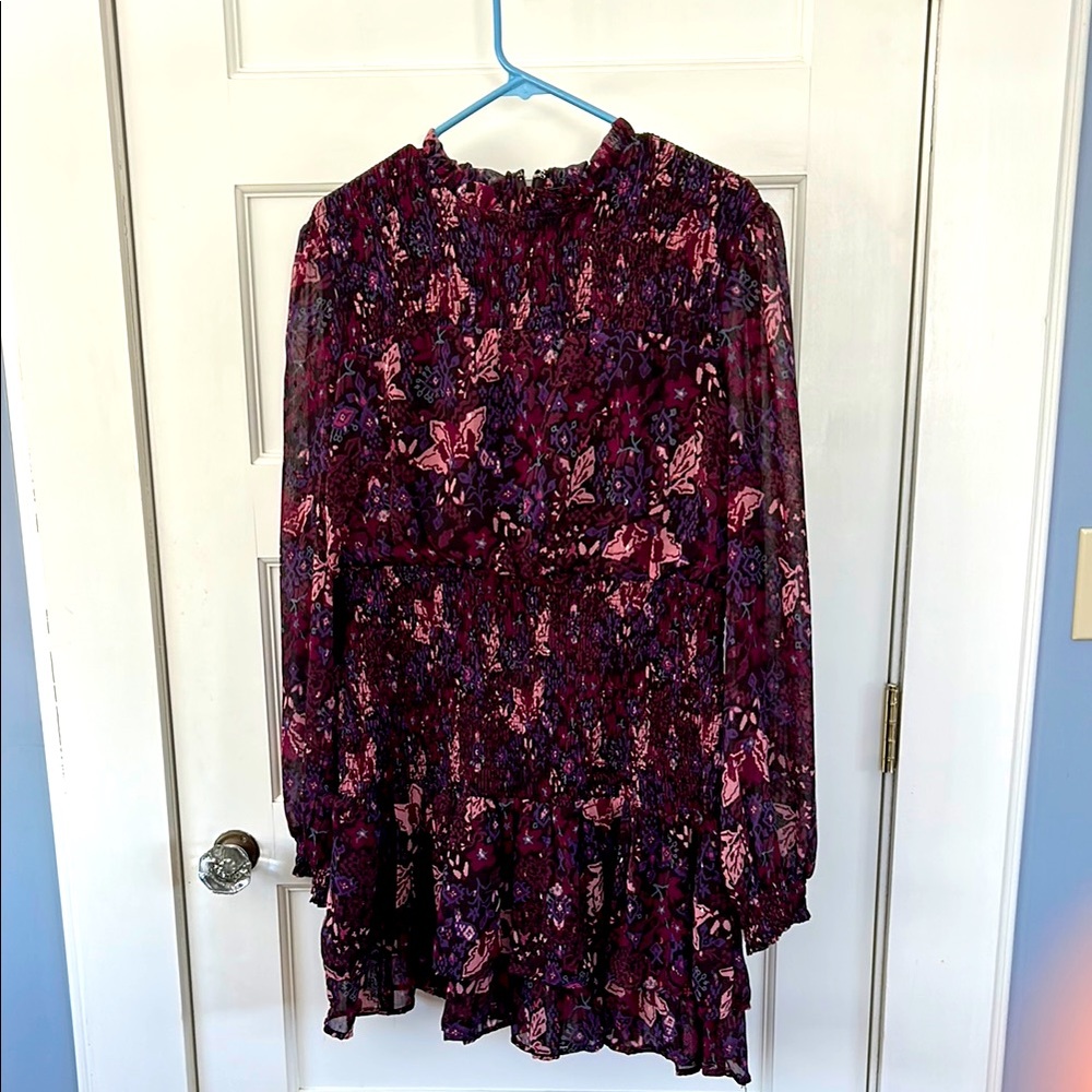 Aqua Multicolor Textured Dress